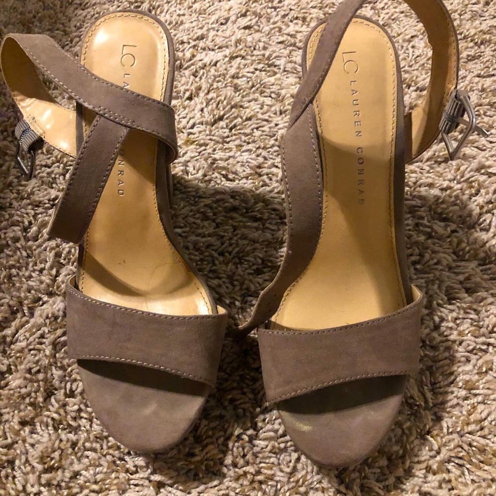 Taupe LC Lauren Conrad heels